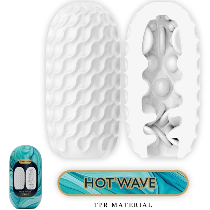 Bodies Hot Wave Männlicher Masturbator aus Silikon, Weiss