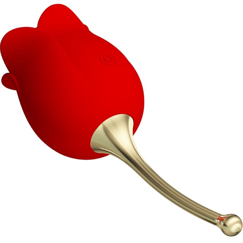 High Rose Lover Rose Klitoris-stimulator 12 Vibrationen Rot