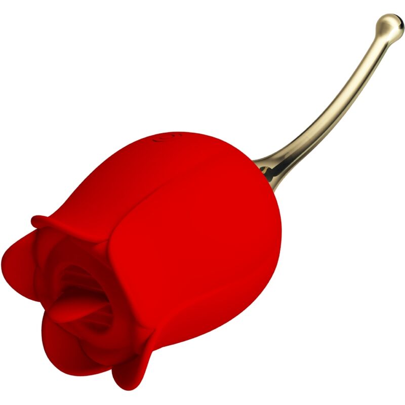 High Rose Lover Rose Klitoris-stimulator 12 Vibrationen Rot