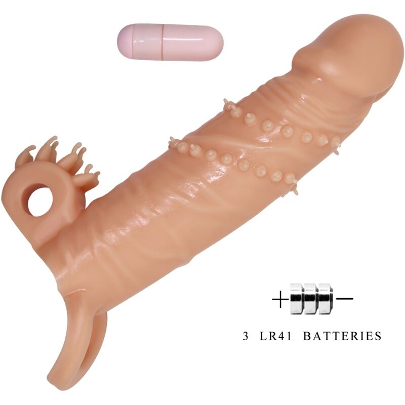 For Connor Penishülle + Klitorisstimulator Fleisch