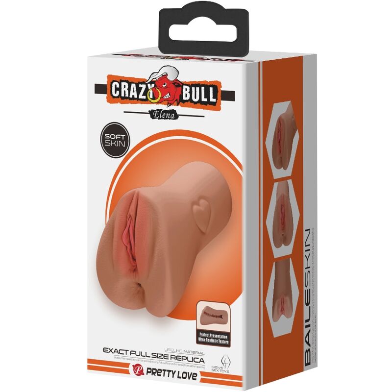 Crazy Scharlachrotes Vagina- und Anus-design mit Herzfleisch