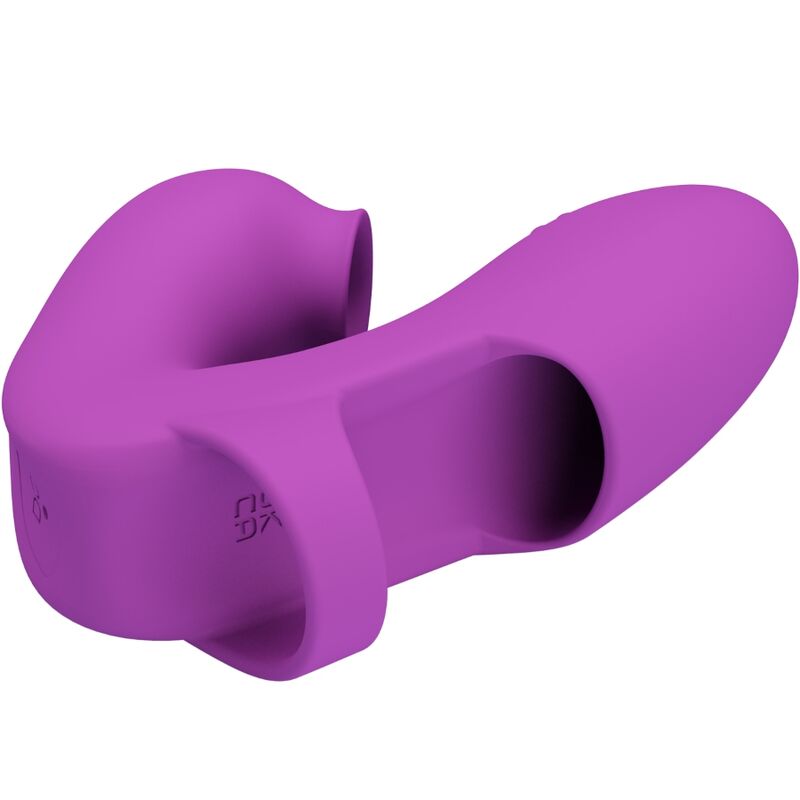 Fun Athena Fingervibrator mit Klitorisstimulator Lila