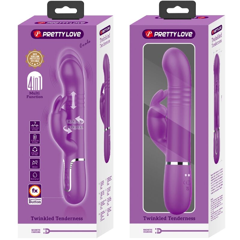 High Coale 4 in 1 Multifunktions-rabbit-vibrator Lila