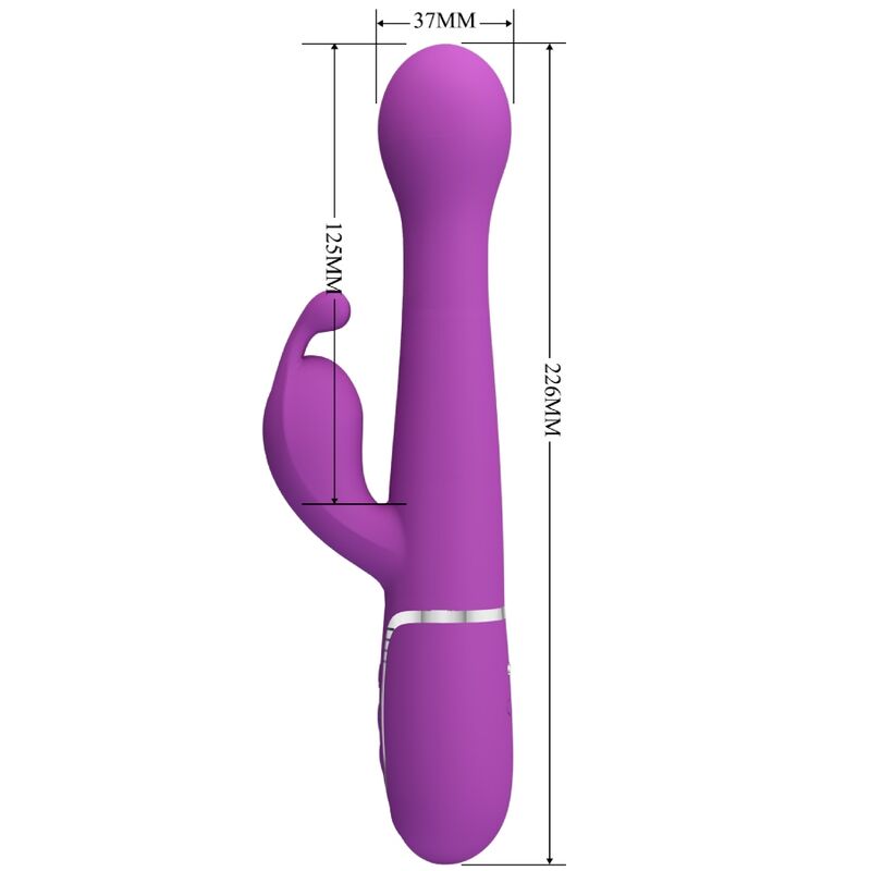 High Dejon 3 in 1 Multifunktions-rabbit-vibrator Lila