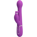 High Dejon 3 in 1 Multifunktions-rabbit-vibrator Lila