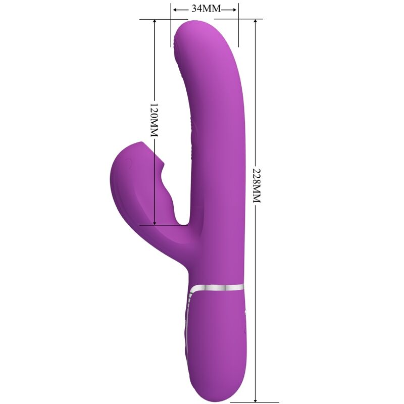 High Perlita 3 in 1 Multifunktions-rabbit-vibrator Lila