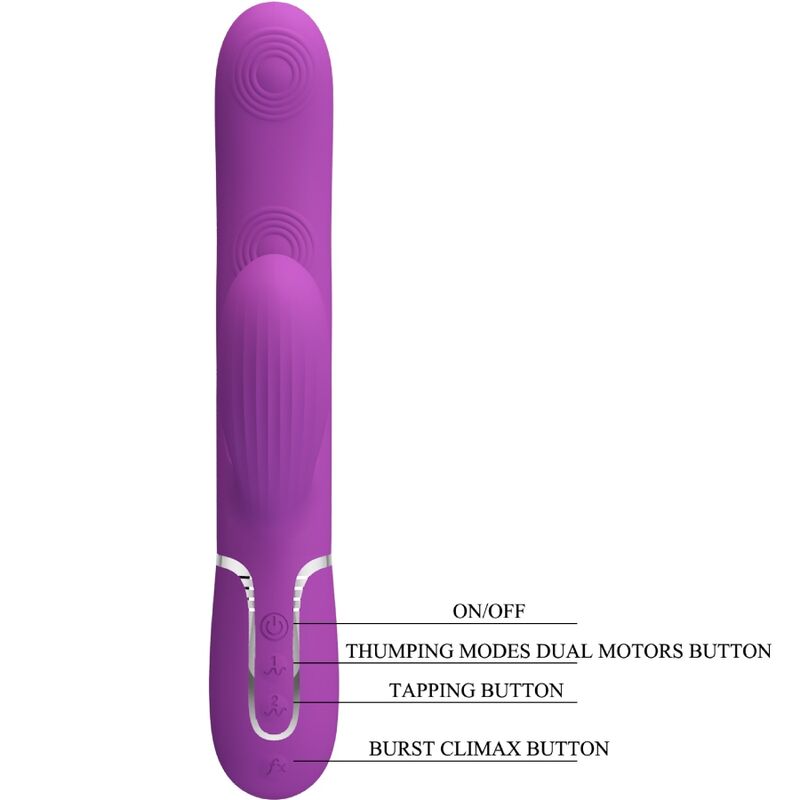 High Perlita 3 in 1 Multifunktions-rabbit-vibrator Lila