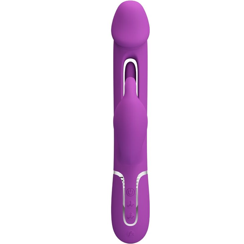 High Kampas 3 in 1 Multifunktions-rabbit-vibrator Lila
