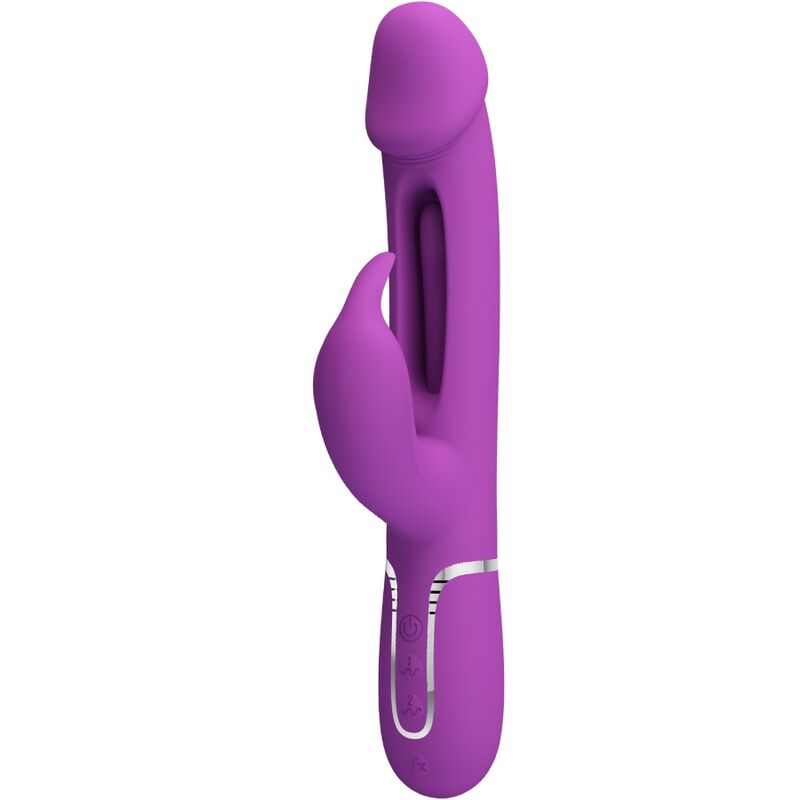 High Kampas 3 in 1 Multifunktions-rabbit-vibrator Lila