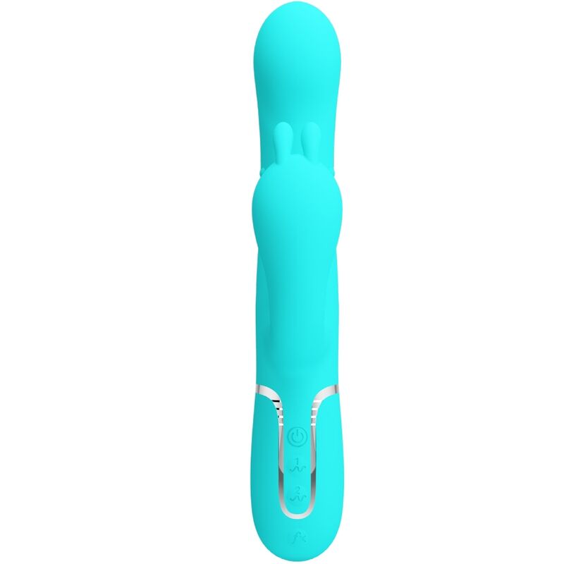High Cammy 4 in 1 Multifunktions-dreifacher Rabbit-vibrator Blau