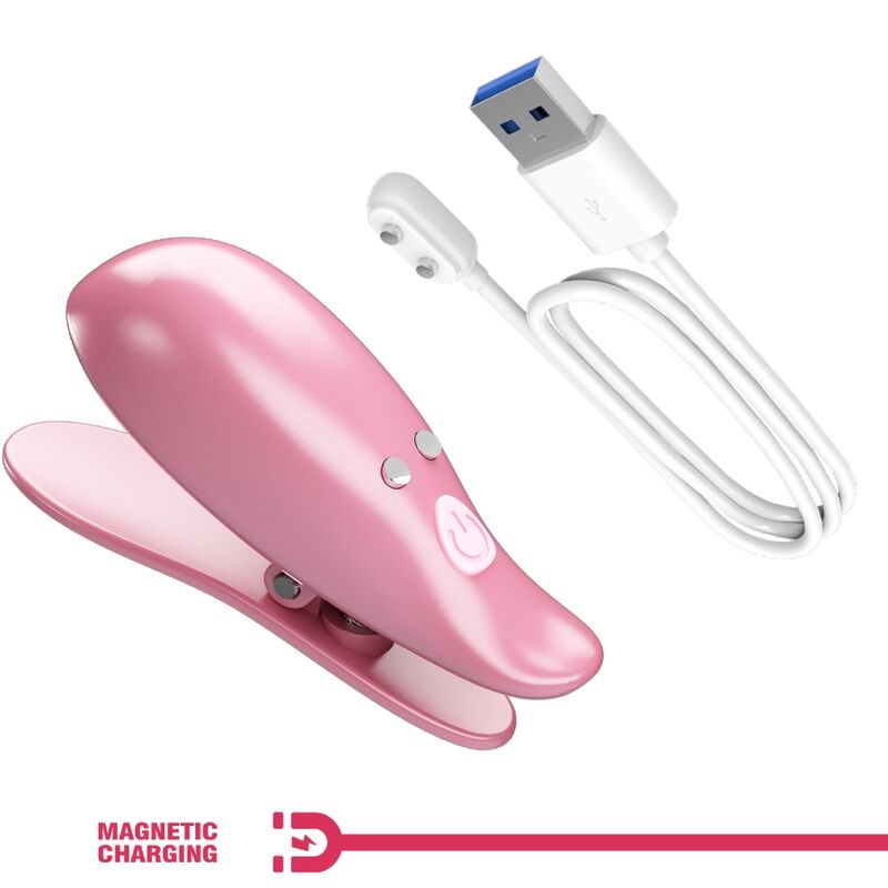 Fun Cailey Nippelklemmen 10 Vibrationen Fernbedienung Rosa