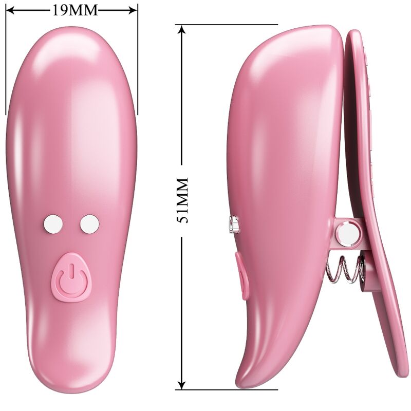 Fun Cailey Nippelklemmen 10 Vibrationen Fernbedienung Rosa