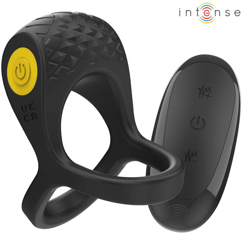 Intense Alex Vibrator Doppel-penisring 10 Vibrationen Schwarz
