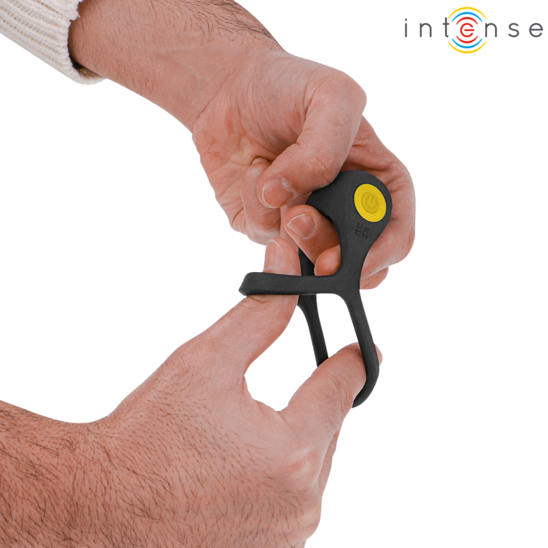 Intense Alex Vibrator Doppel-penisring 10 Vibrationen Schwarz