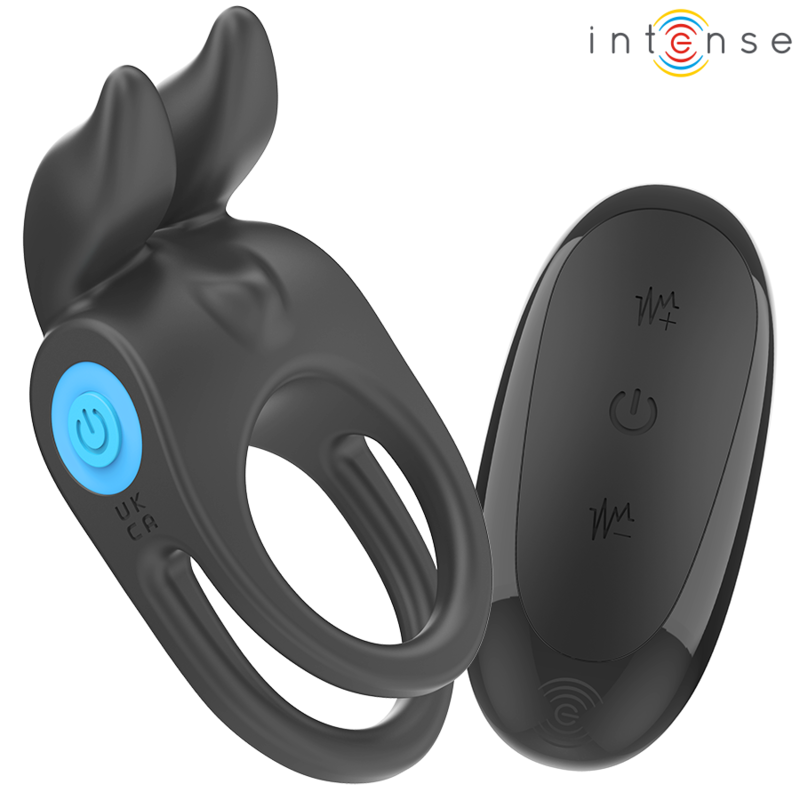 Intense Sam Vibrator Doppel-penisring 10 Vibrationen Schwarz