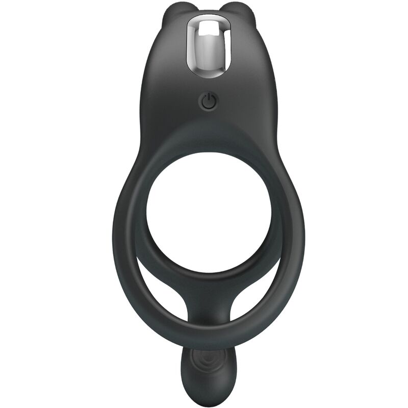 For Seth Doppel-vibrationsring Rabbit 7 Vibrationen Schwarz