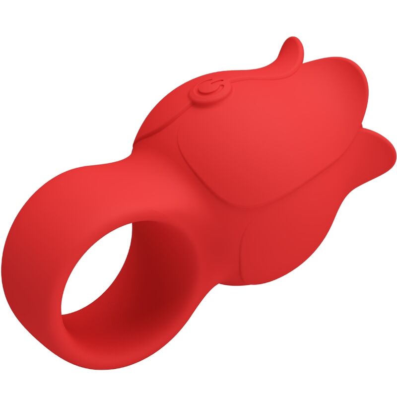 Fun Jae Rose Förmiger Fingervibrator 10 Vibrationen Rot