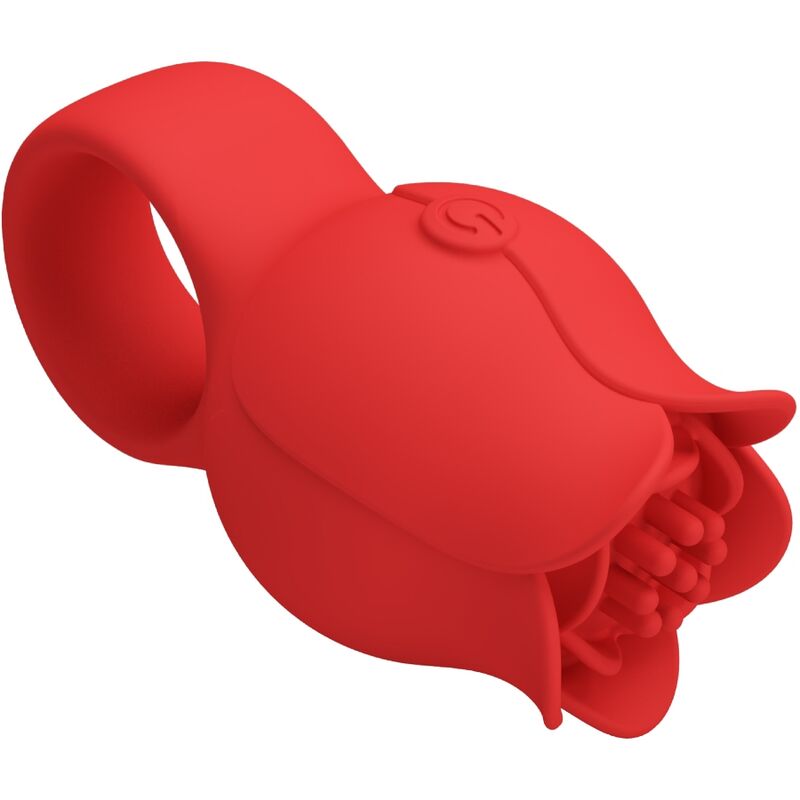 Fun Jae Rose Förmiger Fingervibrator 10 Vibrationen Rot