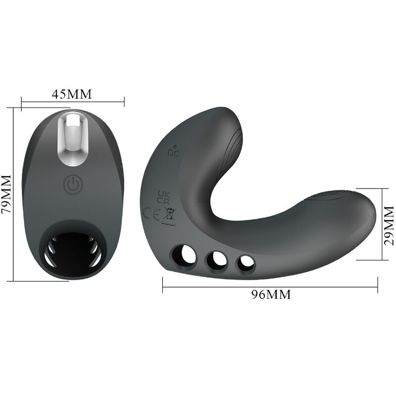 Fun Camelia Fingervibrator 7 Vibrationen Schwarz