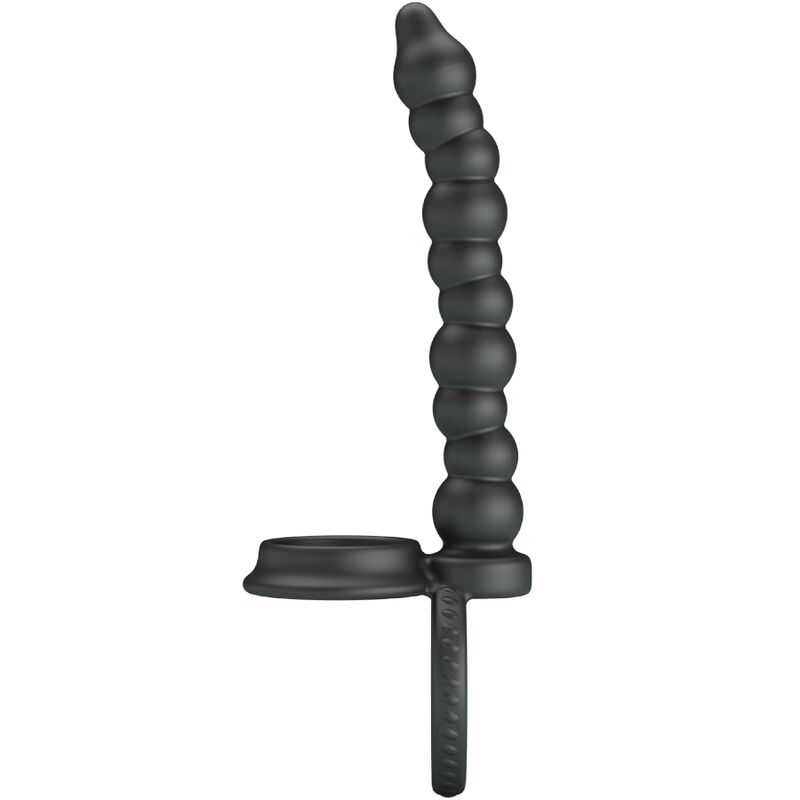 For Dillion Doppelte Penetration Cock Ring Schwarz