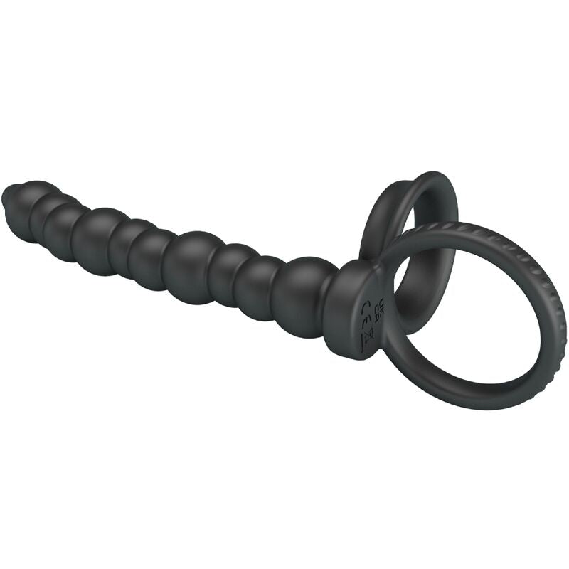 For Dillion Doppelte Penetration Cock Ring Schwarz