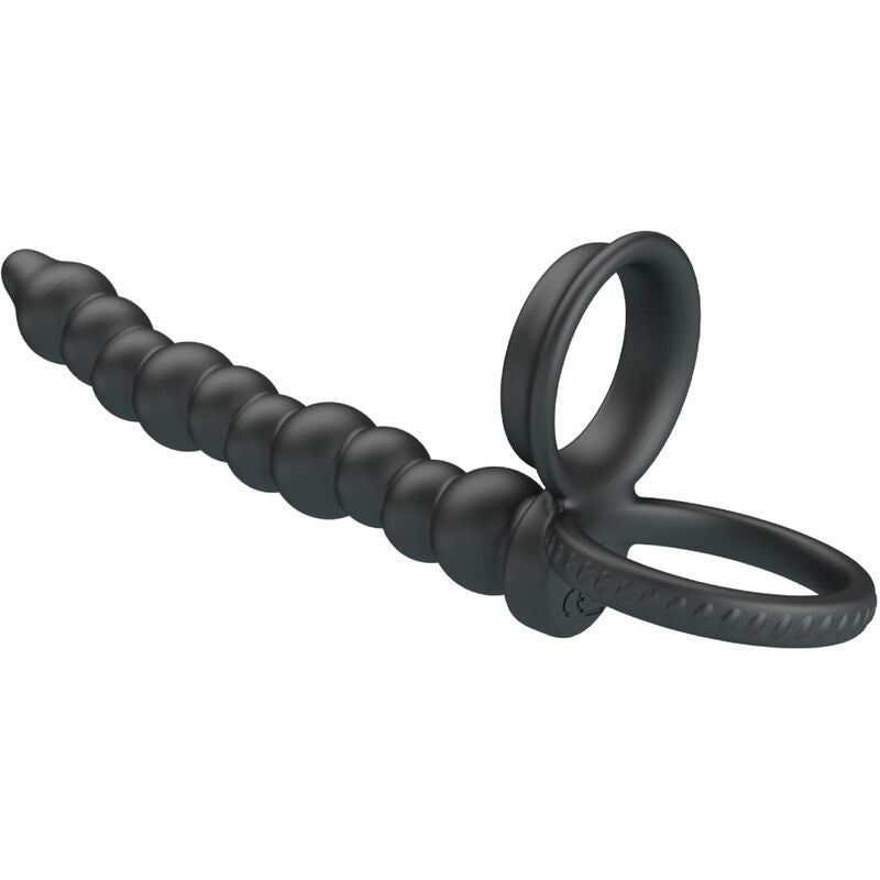 For Dillion Doppelte Penetration Cock Ring Schwarz