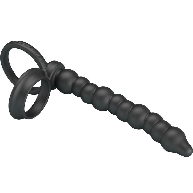 For Dillion Doppelte Penetration Cock Ring Schwarz
