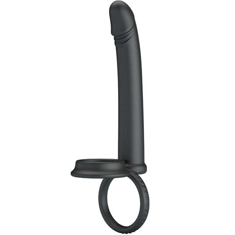 For Dillion Doppelte Penetration Doppelter Cockring Schwarz