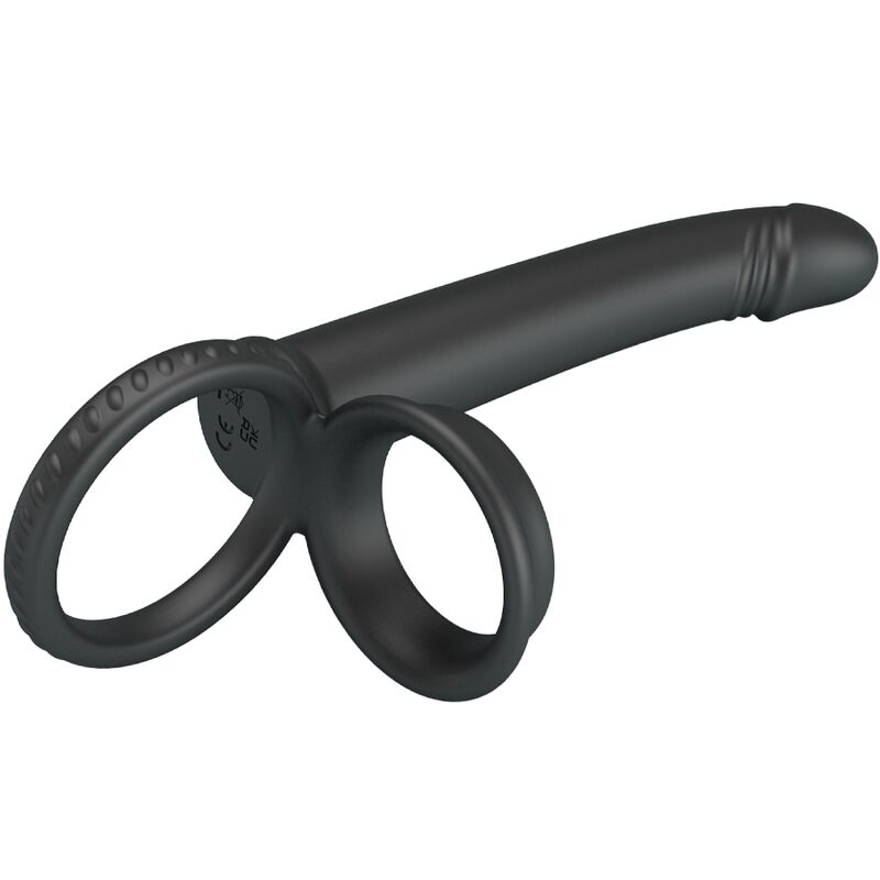 For Dillion Doppelte Penetration Doppelter Cockring Schwarz
