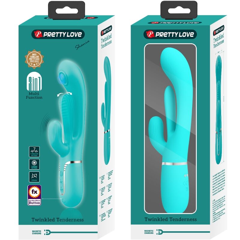 High Shania Triple Rabbit Multifunktionsvibrator 3 in 1 Blau