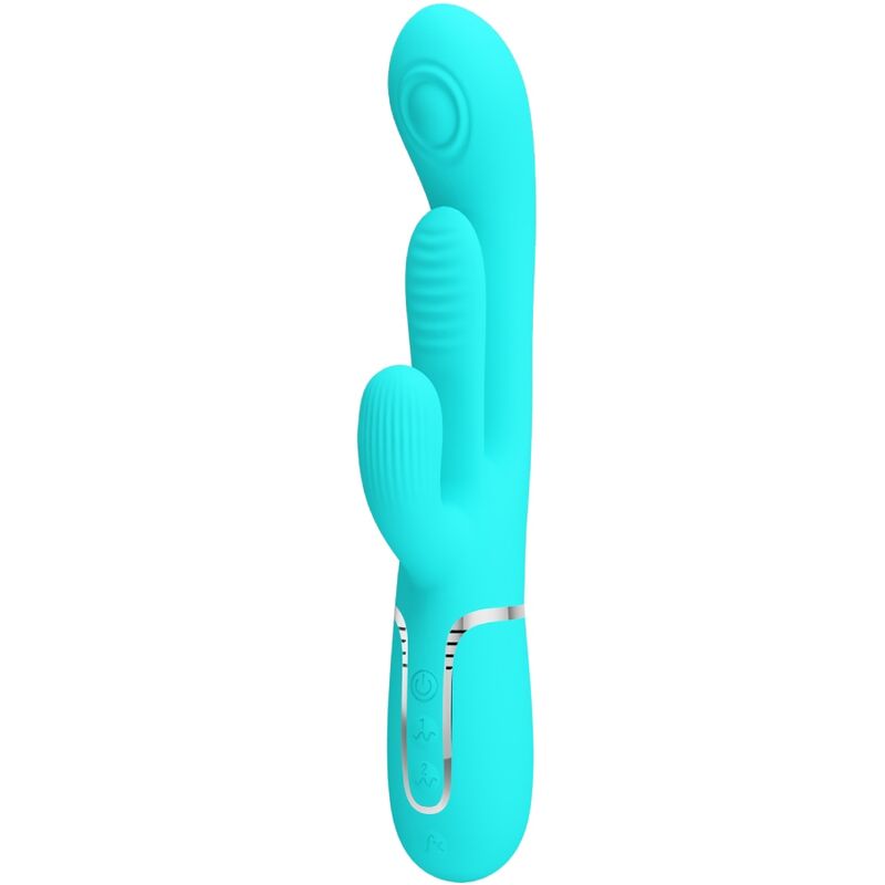 High Shania Triple Rabbit Multifunktionsvibrator 3 in 1 Blau