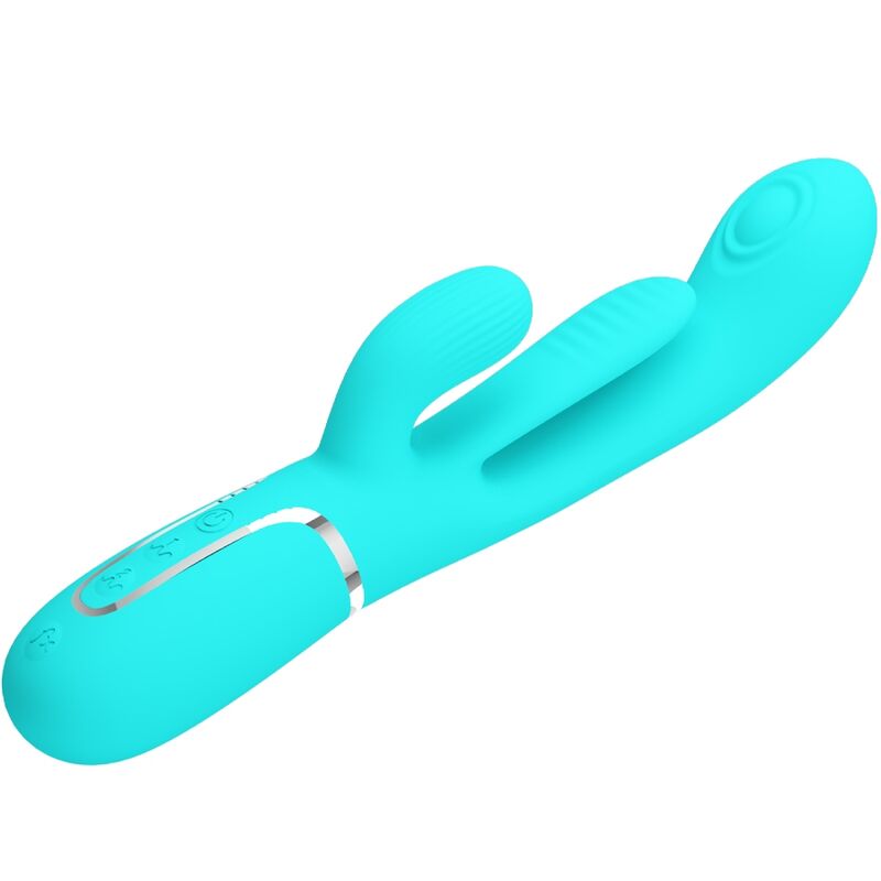 High Shania Triple Rabbit Multifunktionsvibrator 3 in 1 Blau