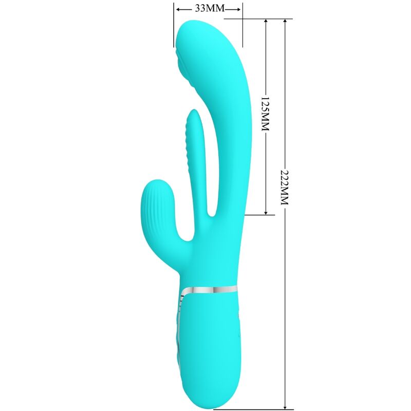 High Shania Triple Rabbit Multifunktionsvibrator 3 in 1 Blau