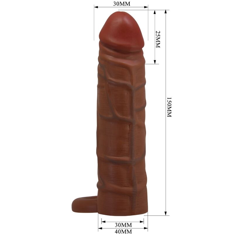 For Kaile Penishülle mit 2,5 cm Verlängerung Mulatte