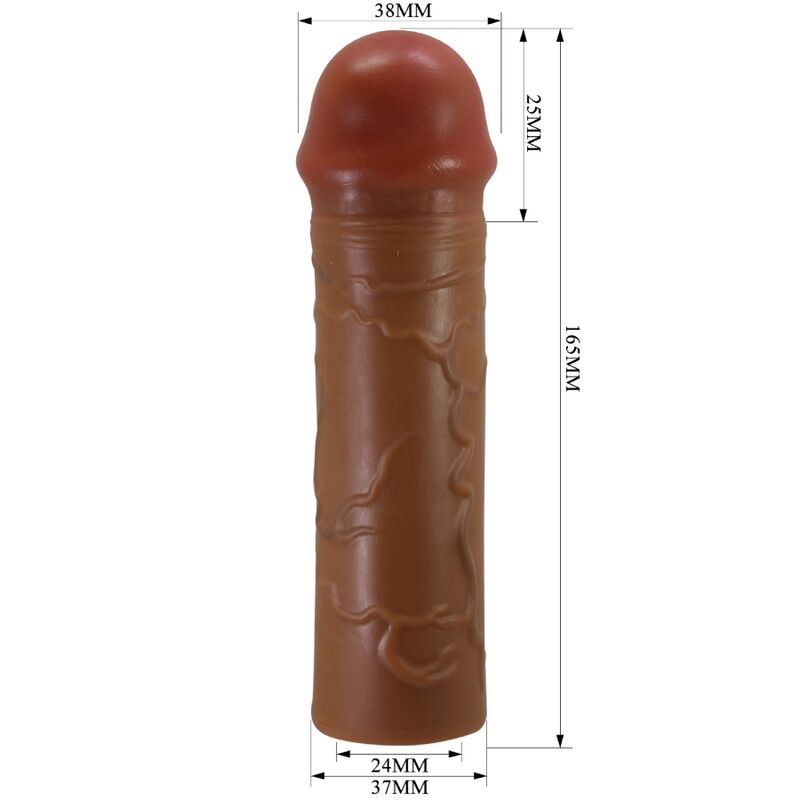 For Nile Penishülle mit 2,5 cm Verlängerung Mulatte