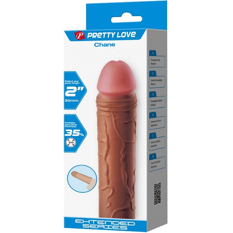 For Chane Penishülle mit 5 cm Verlängerung Mulatte