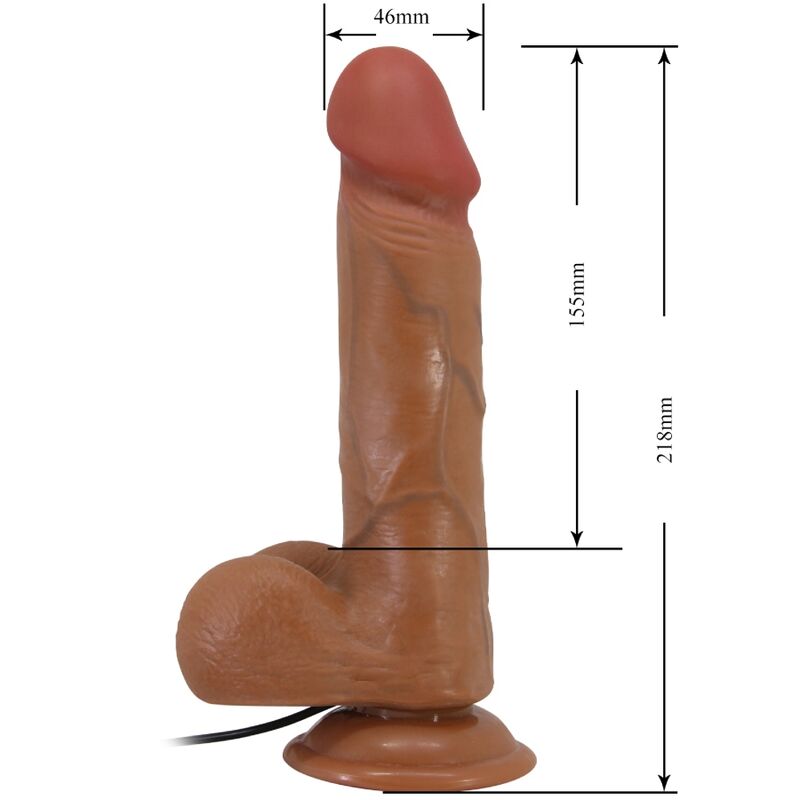 Baile Bahamut Realistischer Vibrator 21,8 cm Flesh Fernbedienung