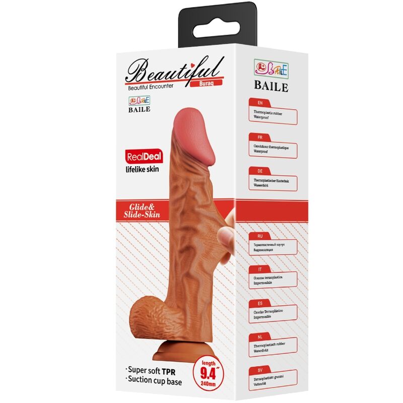 Baile Buraq Realistischer Dildo 24 cm Fleisch
