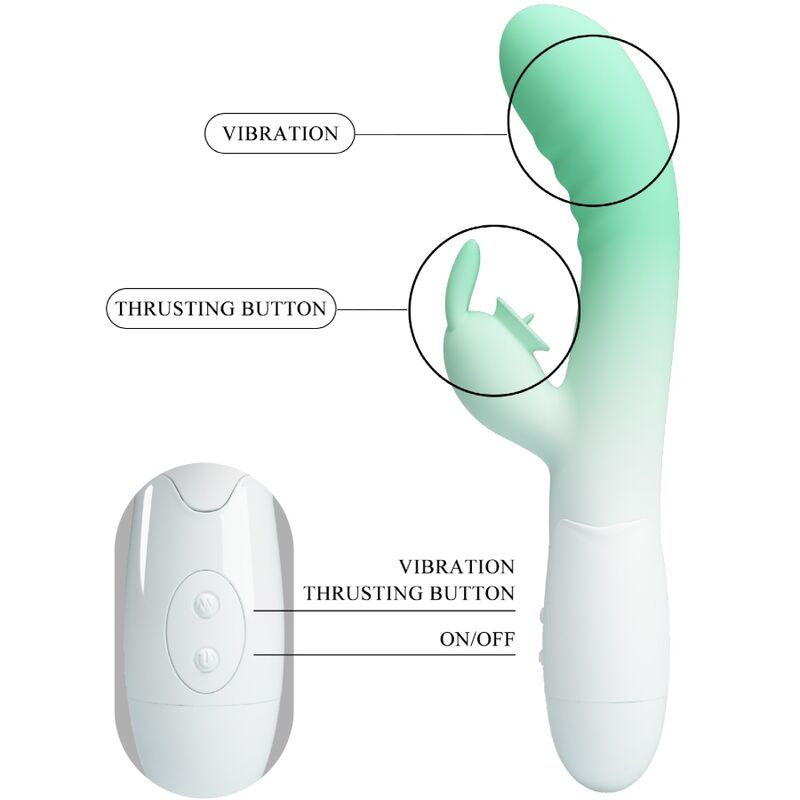 High Cerberus Rabbit Vibrator 3o Vibrationen Grün