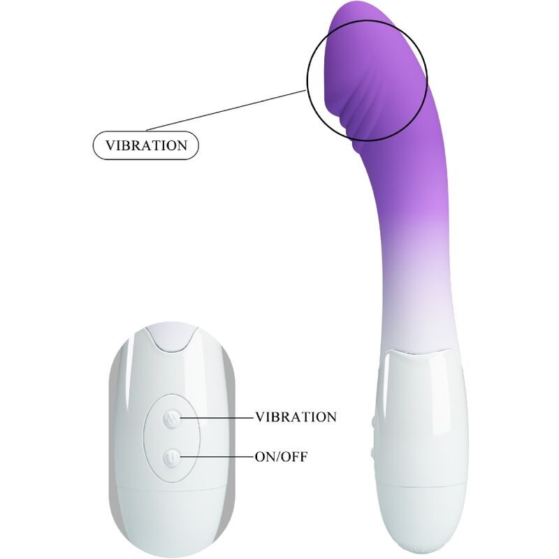 High Elemental G-spot Vibrator 30 Vibrationen Lila