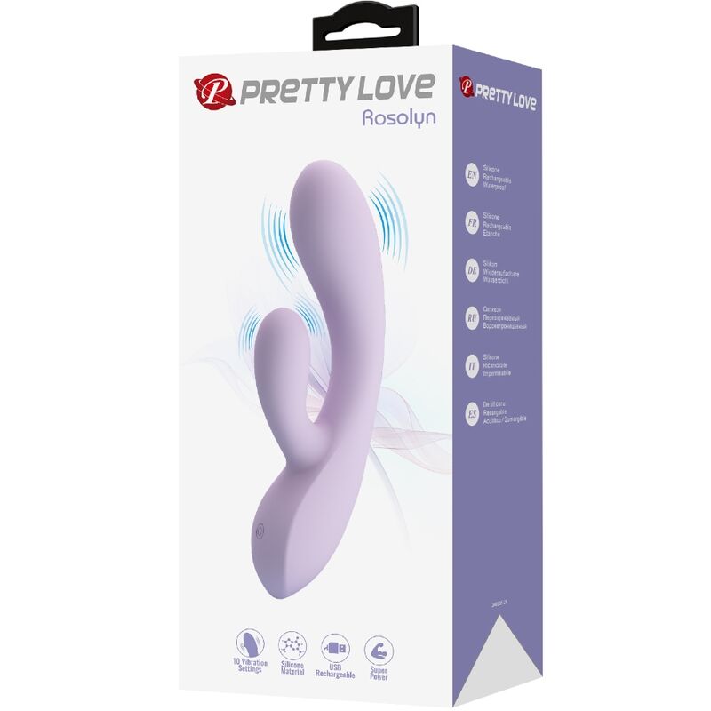 High Rosolyn Rabbit Vibrator 10 Vibrationen Lila