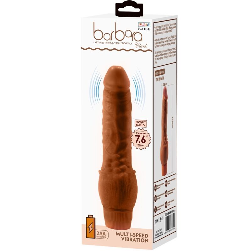Baile Barbara Realistischer Vibrator 19,5 cm Mulatte