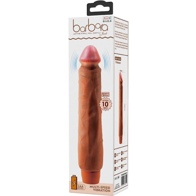 Baile Jack Realistischer Vibrator 26 cm Mulatte
