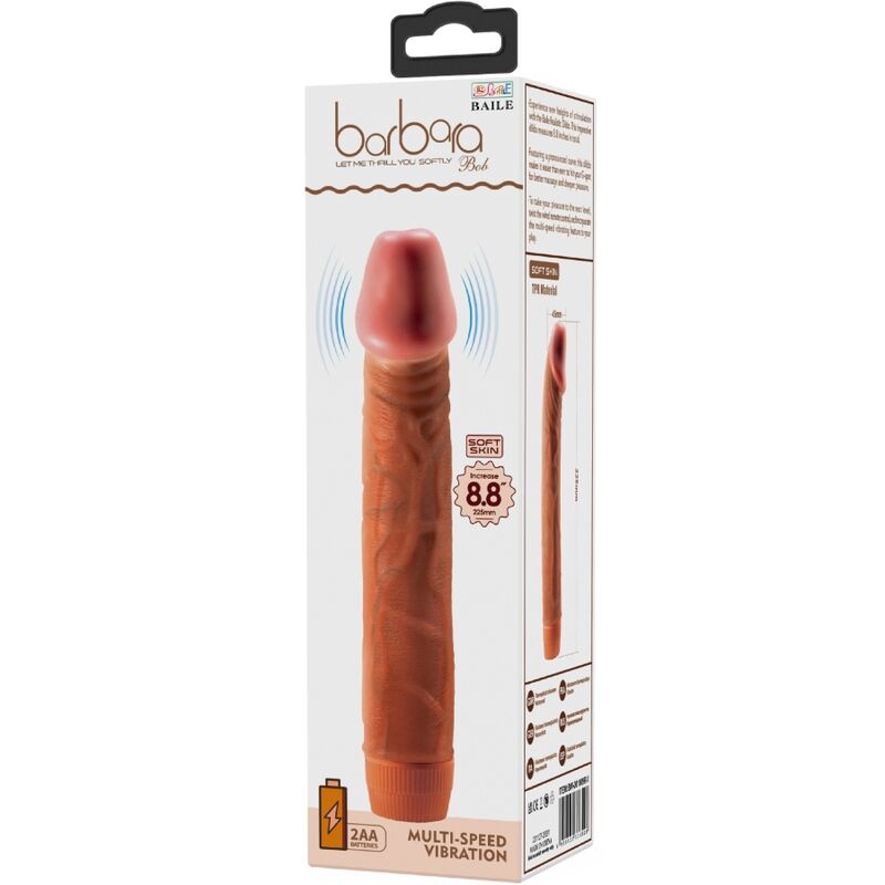 Baile Bob Realistischer Vibrator 22,5 cm Mulatte