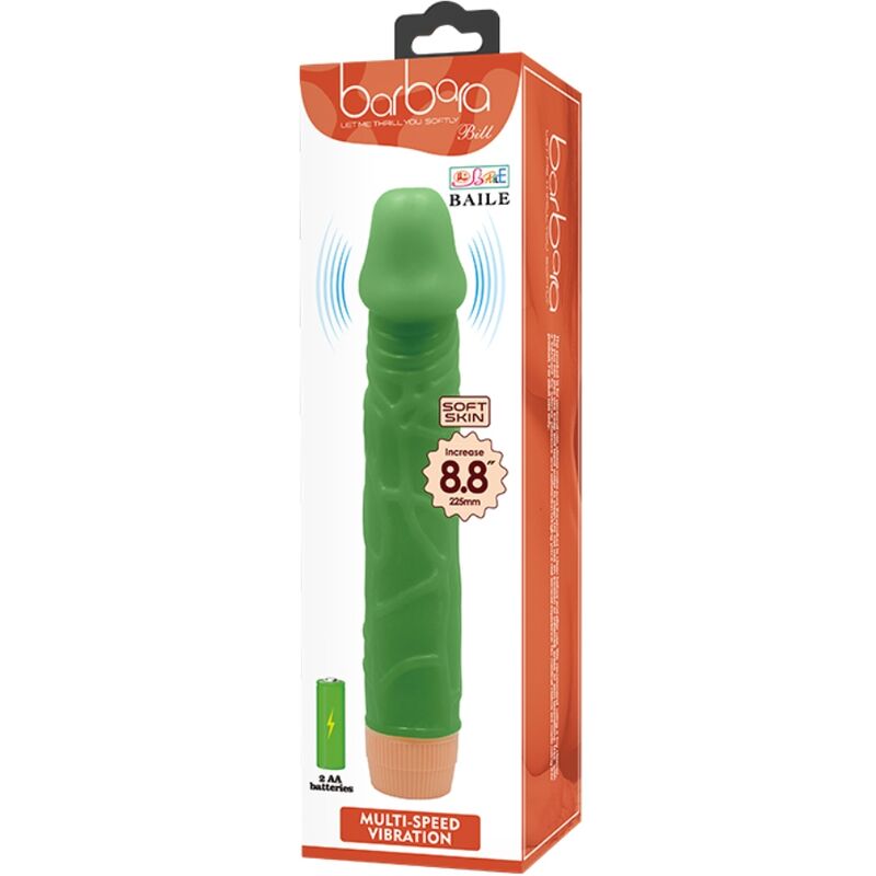 Baile Bill Realistischer Vibrator 22,5 cm Grün