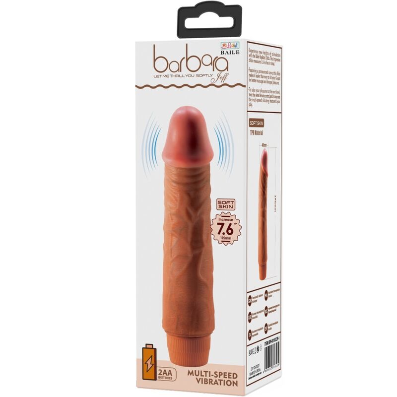 Baile Jeff Realistischer Vibrator 19,5 cm Mulatte