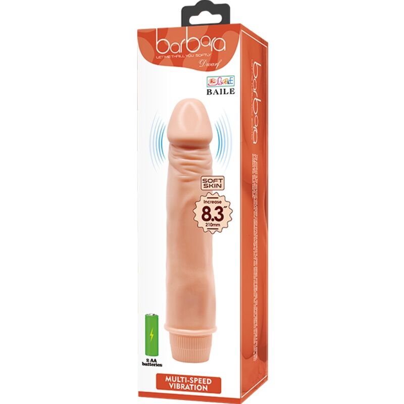 Baile Zwerg Realistischer Vibrator 21 cm Fleisch