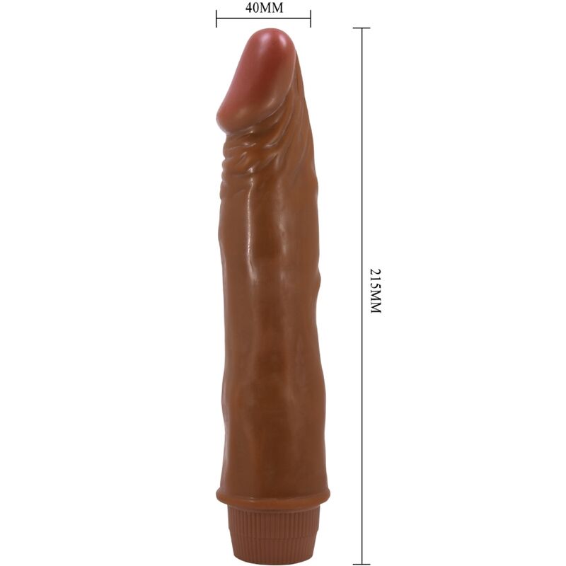 Baile Zwerg Realistischer Vibrator 21 cm Mulatte