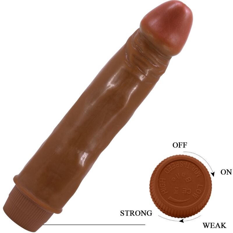 Baile Zwerg Realistischer Vibrator 21 cm Mulatte