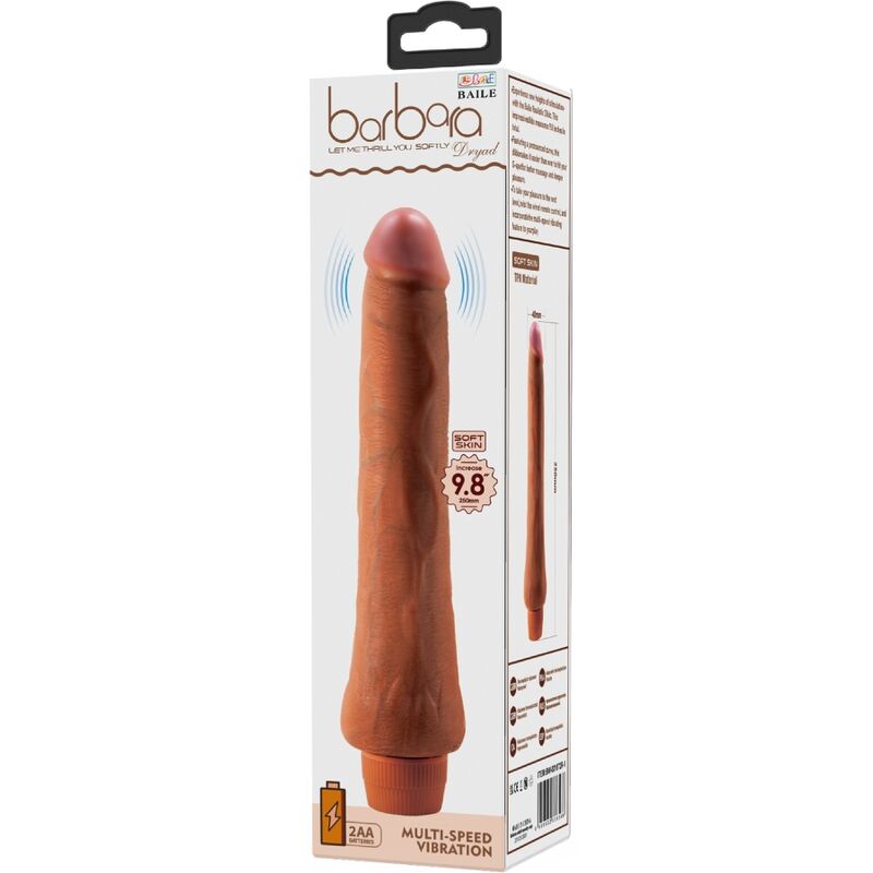 Baile Dryad Realistischer Vibrator 25 cm Mulatte